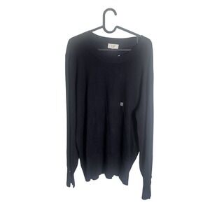 LOFT Outlet Lightweight Sweater Black Size XL Pullover Crewneck NWT